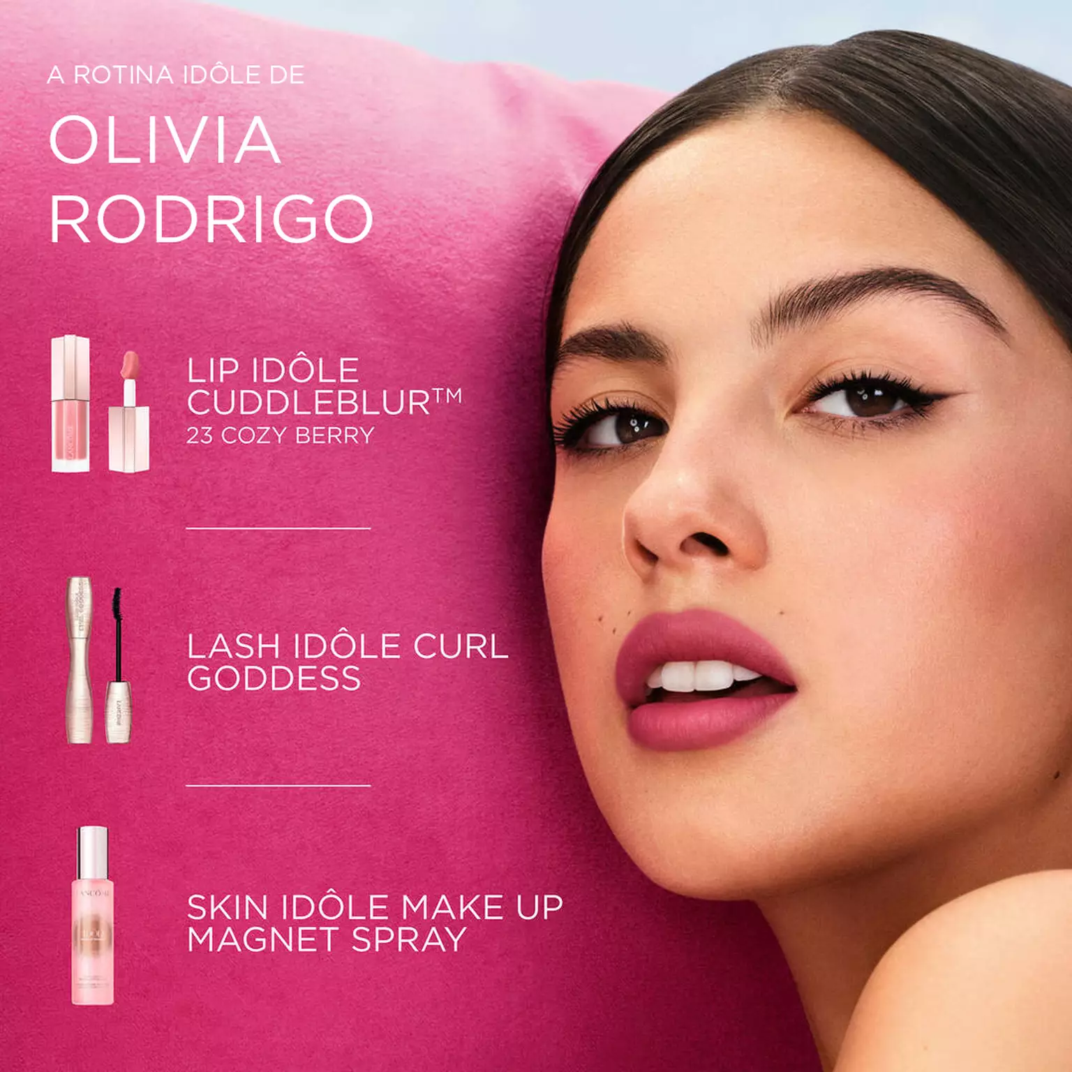 BRUMA FIXADORA LANCÔME SKIN IDÔLE MAKEUP MAGNETIC SÉRUM EM SPRAY