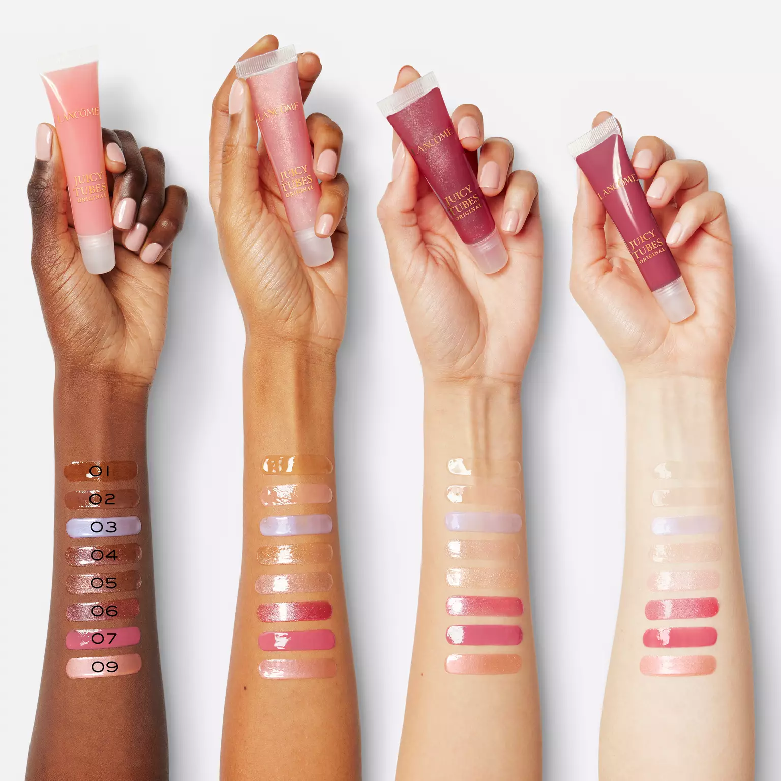 GLOSS LABIAL HIDRATANTE LANCÔME JUICY TUBES COM ACABAMENTO BRILHANTE TRANSLÚCIDO