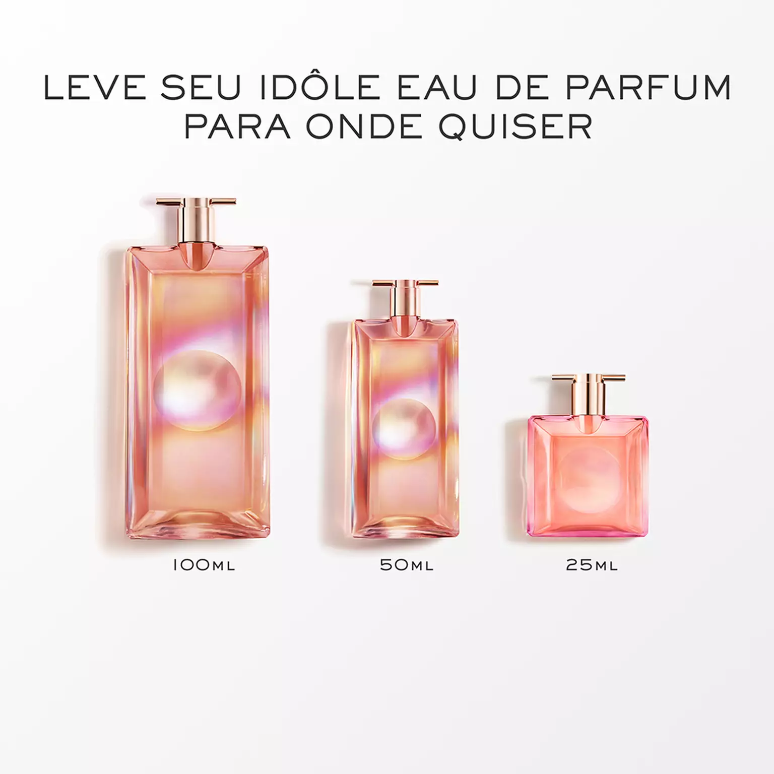 IDÔLE NECTAR EAU DE PARFUM LANCÔME PERFUME FEMININO FLORAL COM ACORDE DE PIPOCA
