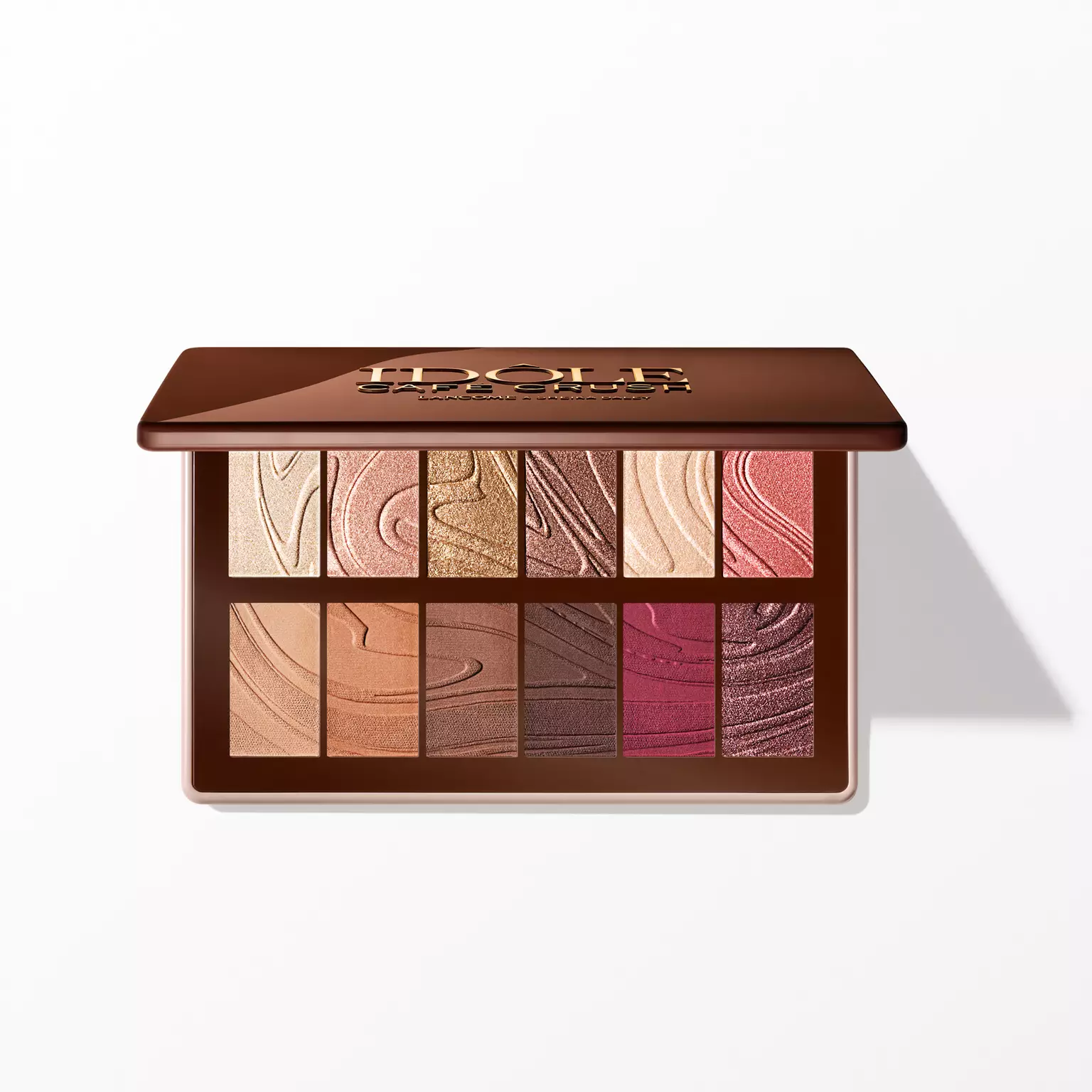 PALETA DE SOMBRAS EM PÓ LANCÔME CAFÉ CRUSH MAXI PALETTE COM ACABAMENTO MATTE E BRILHANTE